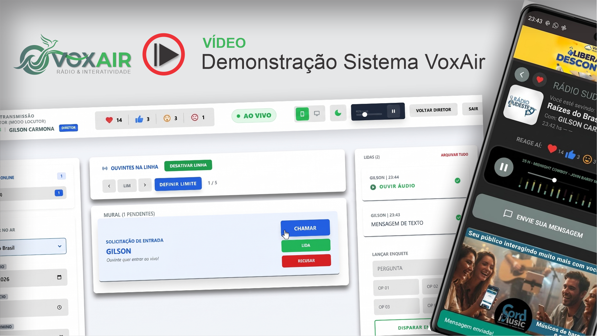 Demonstração Sistema VoxAir
